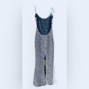 Striped Black and White Jumpsuit